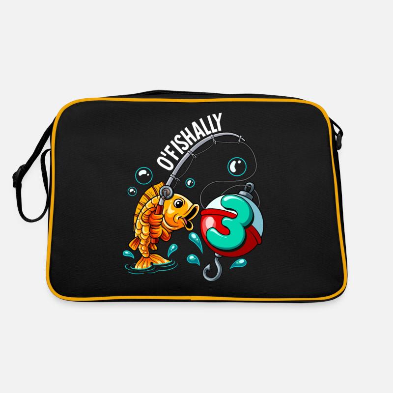 3 Pêche à la ligne d’anniversaire Sac Retro