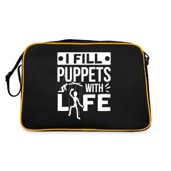 Puppeteer, puppeteer - Retro Bag - black/gold - Back