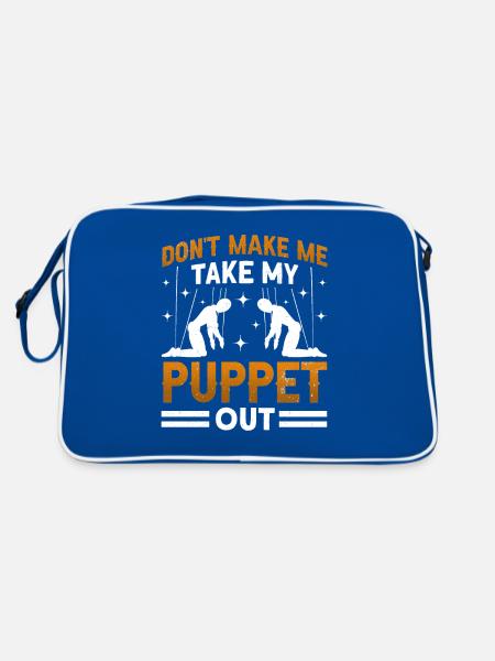 Marionnettiste, marionnettiste - Sac Retro - bleu/blanc - Dos