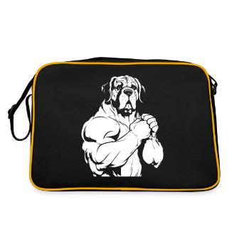 Saint-bernard - Sac Retro - noir/or - Dos