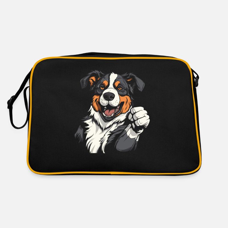 Border Collie Cool Sac Retro