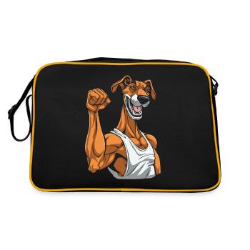 Lévrier de remise en forme - Sac Retro - noir/or - Dos