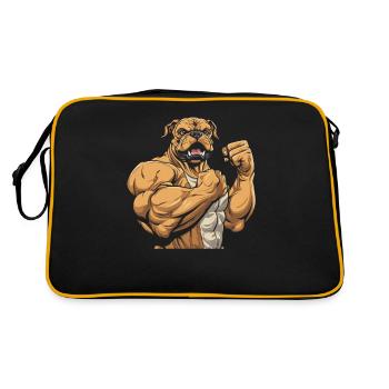 Bouledogue de fitness - Sac Retro - noir/or - Dos