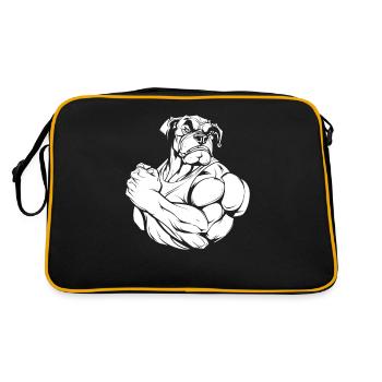 Bouledogue de fitness - Sac Retro - noir/or - Dos
