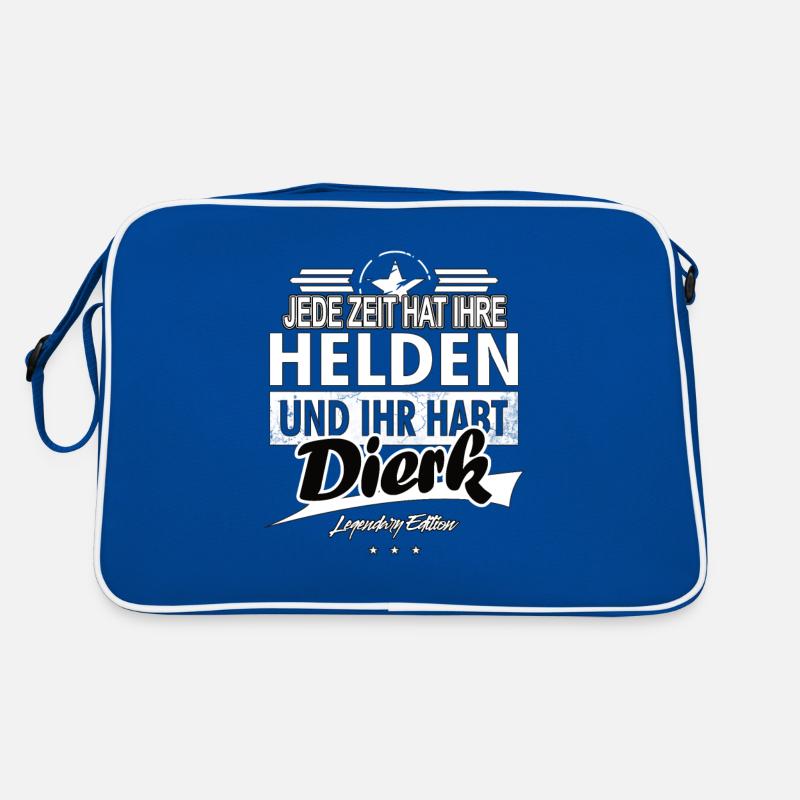 Jede Zeit hat Ihre Helden Ihr habt Dierk Retro Tasche