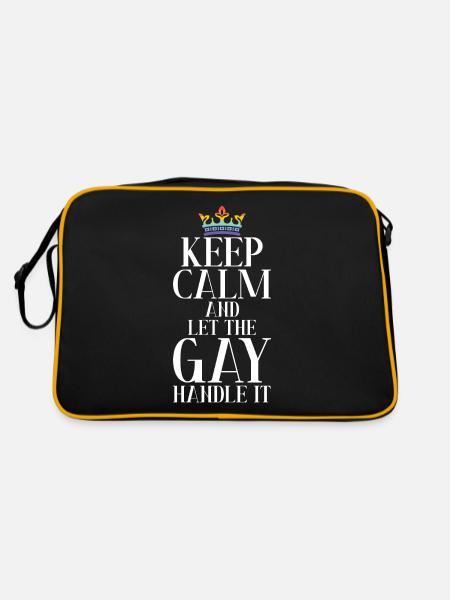 Cadeaux gays - Sac Retro - noir/or - Dos