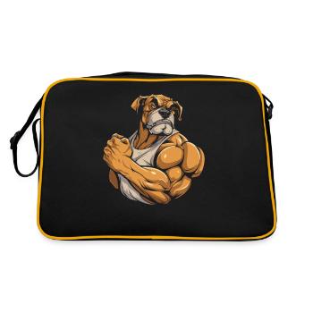 Bouledogue de fitness - Sac Retro - noir/or - Dos