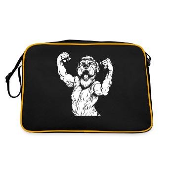 Fitness Wheaten Terrier Chien - Sac Retro - noir/or - Dos