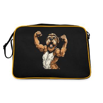 Fitness Wheaten Terrier Chien - Sac Retro - noir/or - Dos