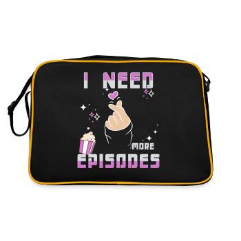 K-Drama Lover Funny KDrama Mom - Retro Bag - black/gold - Back