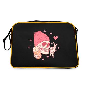 K-Drama Lover Funny KDrama Mom - Retro Bag - black/gold - Back