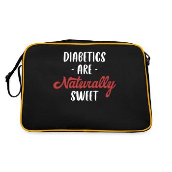 Les diabétiques sont naturellement sucrés - Sac Retro - noir/or - Dos