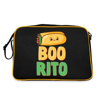 Boorito Burrito Puns Mexican Margarita - Retro Bag - black/gold - Back