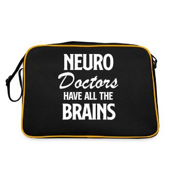 Les neuro-médecins ont tous les cerveaux plus drôles - Sac Retro - noir/or - Dos