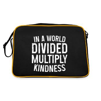 In A World Divided Multiply Kindness 3 - Retro Bag - black/gold - Back