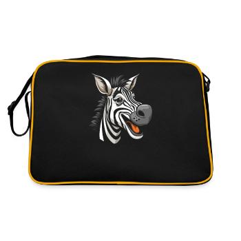 Zebra - Retro Bag - black/gold - Back