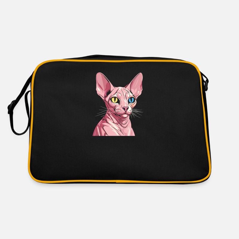 Chat Sphynx Sac Retro