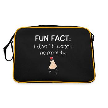 K-Drama Lover Funny KDrama Mom - Retro Bag - black/gold - Back