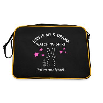 K-Drama Lover Funny KDrama Mom - Retro Bag - black/gold - Back