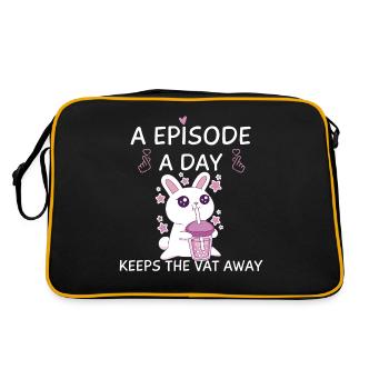 K-Drama Lover Funny KDrama Mom - Retro Bag - black/gold - Back