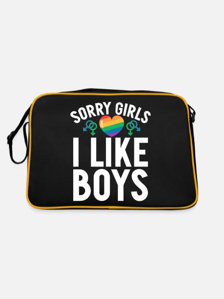Gay Gifts - Retro Tasche - Schwarz/Gold - Hinten