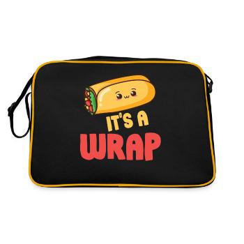 It's A Wrap Burrito Puns Mexican - Retro Bag - black/gold - Back