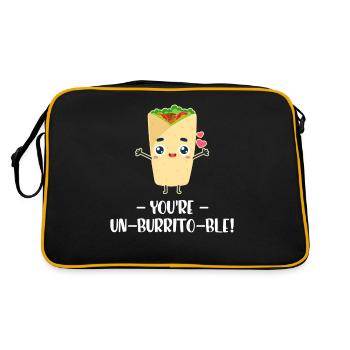 You're un-burrito-ble! Mexican Margarita - Retro Bag - black/gold - Back