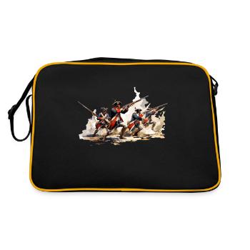 Linieninfanterie 17-18 Jahrhundert Infanterie - Retro Tasche - Schwarz/Gold - Hinten