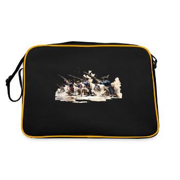 Linieninfanterie 17-18 Jahrhundert Infanterie - Retro Tasche - Schwarz/Gold - Hinten