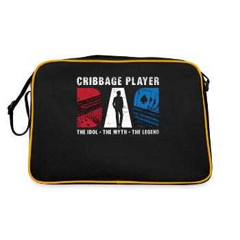 Joueur de cribbage papa l’idole le jeu de cartes mythe - Sac Retro - noir/or - Dos