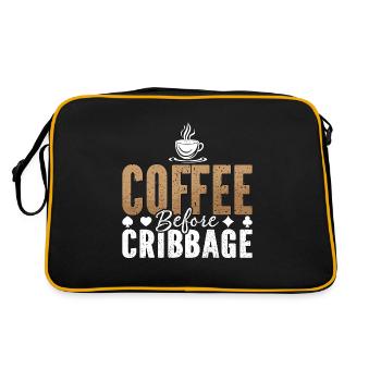 Cribbage Player Coffee Jeu de société Coffee Lover - Sac Retro - noir/or - Dos