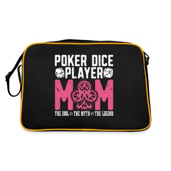 Joueur de dés de poker maman l’idole aime le jeu de poker - Sac Retro - noir/or - Dos