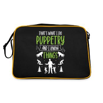 Puppeteer, puppeteer - Retro Bag - black/gold - Back