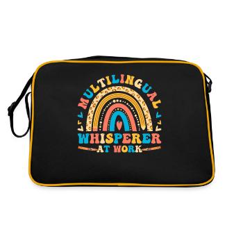 Professeur d’anglais Apprenant d’anglais Professeur d’anglais ELL - Sac Retro - noir/or - Dos