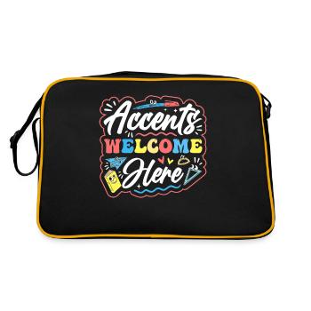 Professeur d’anglais Apprenant d’anglais Professeur d’anglais ELL - Sac Retro - noir/or - Dos