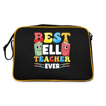 Professeur d’anglais Apprenant d’anglais Professeur d’anglais ELL - Sac Retro - noir/or - Dos
