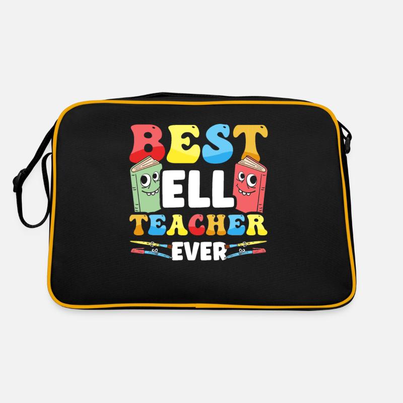 Englischlehrer Englischlerner ELL-Lehrer Retro Tasche