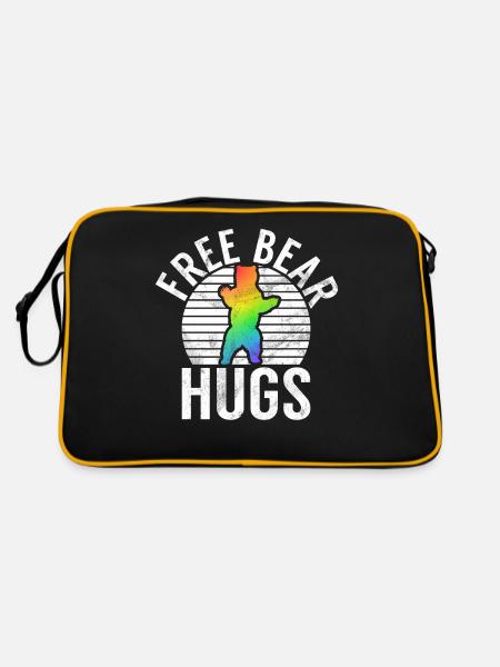 Gay Gifts - Retro Tasche - Schwarz/Gold - Hinten