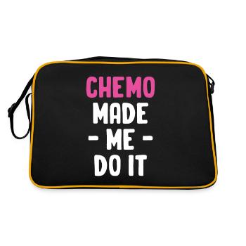 Chemo made me want to make it funny. - Retro Bag - black/gold - Back