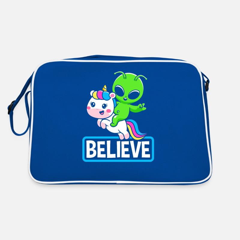 Alien Einhorn Geschenk Science Fiction Retro Tasche