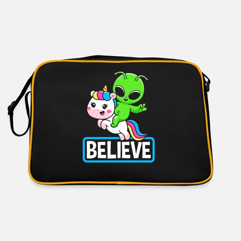 Alien Unicorn Gift Science Fiction Retro Bag