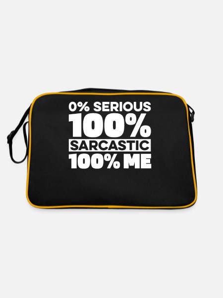 Humour noir Drôle Je m’en fous - Sac Retro - noir/or - Dos