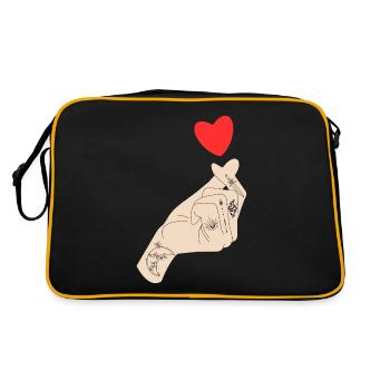 K-Drama Lover Funny KDrama Mom - Retro Bag - black/gold - Back