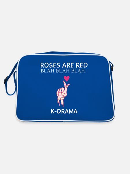 K-Drama Lover Drôle KDrama Maman - Sac Retro - bleu/blanc - Dos
