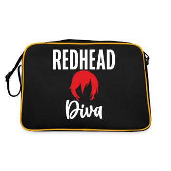 Redhead Gifts - Retro Tasche - Schwarz/Gold - Hinten