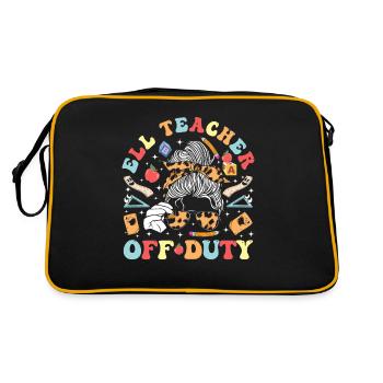 Professeur d’anglais Apprenant d’anglais Professeur d’anglais ELL - Sac Retro - noir/or - Dos