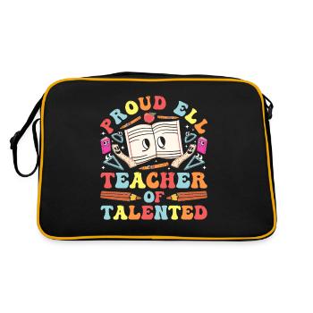 Professeur d’anglais Apprenant d’anglais Professeur d’anglais ELL - Sac Retro - noir/or - Dos