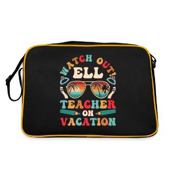Professeur d’anglais Apprenant d’anglais Professeur d’anglais ELL - Sac Retro - noir/or - Dos