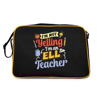 Professeur d’anglais Apprenant d’anglais Professeur d’anglais ELL - Sac Retro - noir/or - Dos