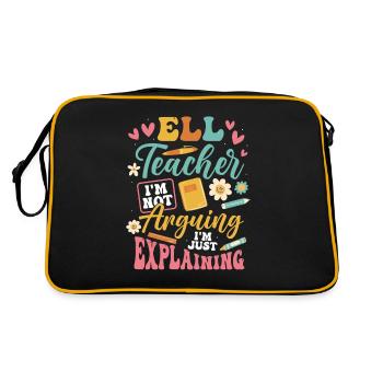Professeur d’anglais Apprenant d’anglais Professeur d’anglais ELL - Sac Retro - noir/or - Dos